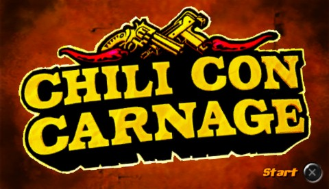 Chili Con Carnage title screen for PSP